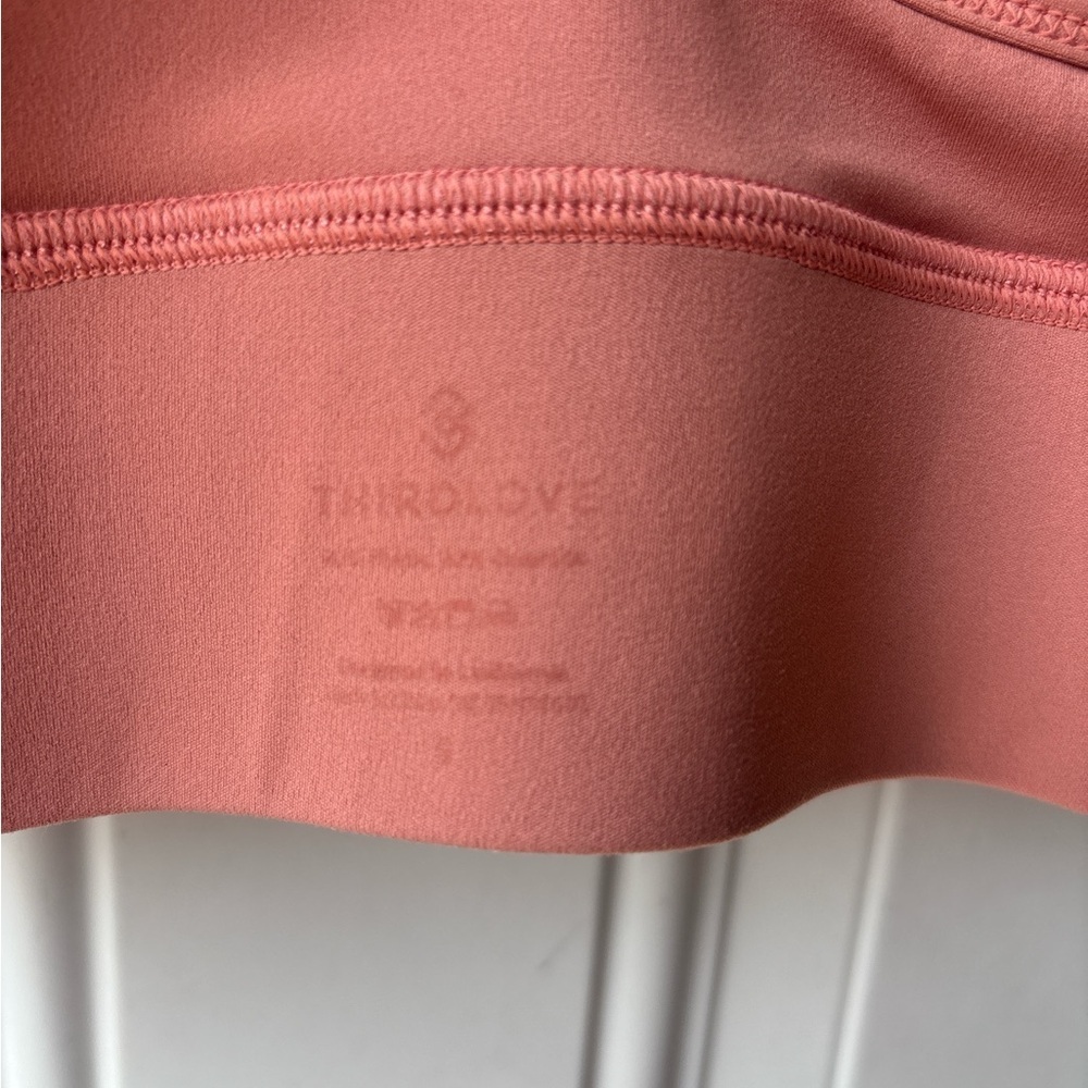 ThirdLove Coral Pink Strappy T-Back Sports Bralette - Picture 3 of 3